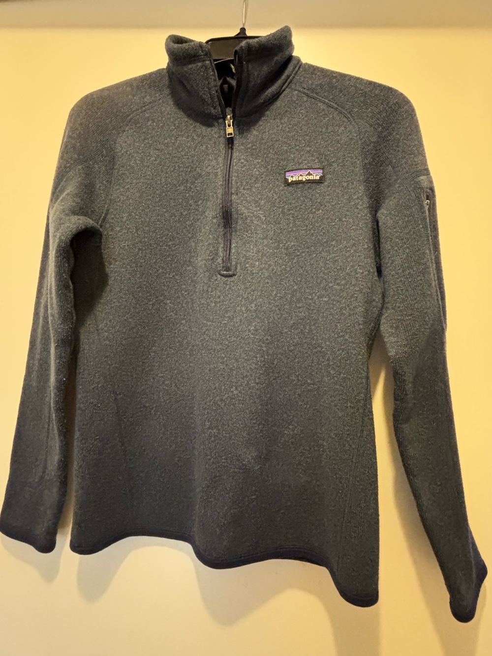 Patagonia Dark Blue Quarter-Zip Fleece Pullover